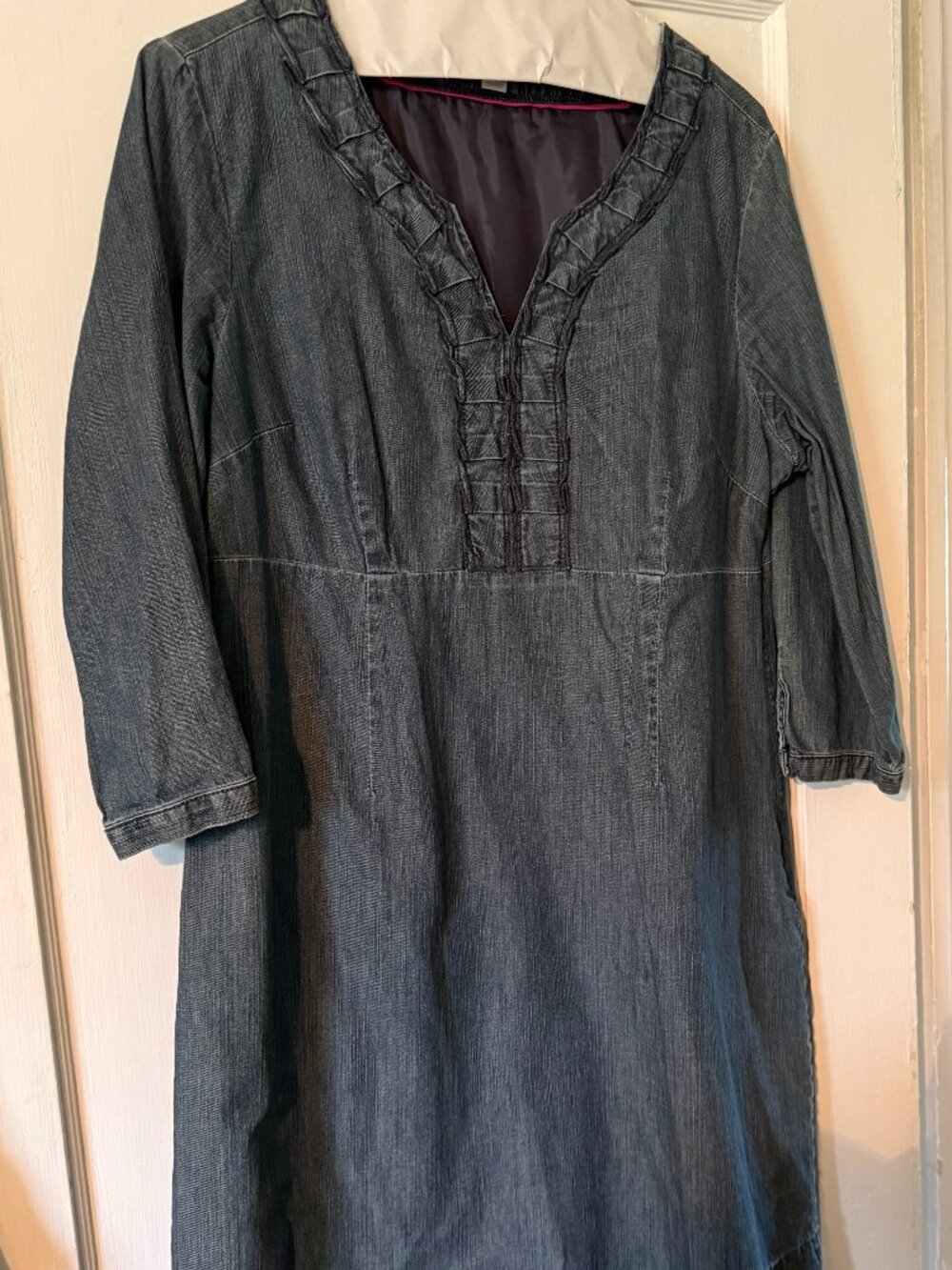 Boden Blue Denim Dress Size US 12R